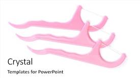  Presentation with pink white - Amazing slide set having linear - pink floss toothpick isolated backdrop and a white colored foreground