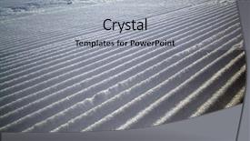  Presentation with ski - Beautiful slide deck featuring linear angular - ski snow road backdrop and a light gray colored foreground