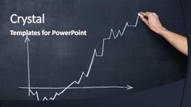  Presentation with paper hand drawn politics - Amazing theme having linegraph - decreasing and increasing graph drawn backdrop and a tawny brown colored foreground