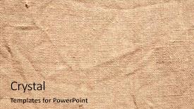  Presentation with linen - Presentation theme with linen canvas texture background and a coral colored foreground