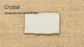  Presentation with retro 1920s english style gangster - PPT theme featuring linen paper - retro style label over burlap background and a soft green colored foreground