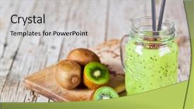  Presentation with rustic healthy - Presentation featuring linen seeds healthy fresh diet background and a light gray colored foreground