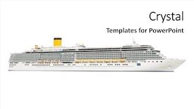  Presentation with egypt water cruise - Slide deck with liners - image of an isolated cruise background and a white colored foreground