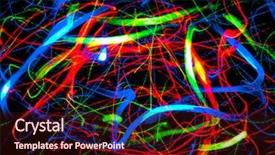  Presentation with art lines - Slides featuring lines art glowing dark - abstract drawing bright colors background and a wine colored foreground