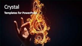  Presentation with teal design music - Presentation design featuring lines art glowing dark - music conceptual image background and a  colored foreground