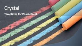  Presentation with pipe lines - Beautiful presentation theme featuring lines drawn with chalks backdrop and a dark gray colored foreground