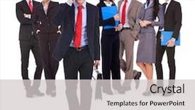  Presentation with team leader - Cool new presentation theme with lines full white background - confident business man leader walking backdrop and a light gray colored foreground