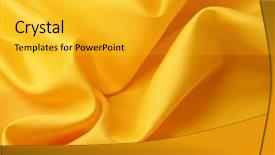  Presentation with silk - Presentation theme enhanced with lines in yellow silk background and a gold colored foreground