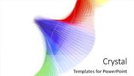  Presentation with rainbow - Slide deck consisting of lines rainbow color - colorful spiral background and a  colored foreground