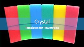  Presentation with multiple reflection of mirrors - Audience pleasing presentation theme consisting of lines rainbow color - sectional background - reflection backdrop and a  colored foreground