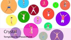  Presentation with team achievement - Presentation design having lineup - colorful idea team achievement background and a  colored foreground