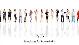  Presentation with groups - Theme consisting of lineup - corporate teamwork isolated groups background and a white colored foreground