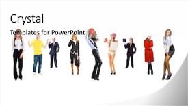  Presentation with corporate - Theme with lineup - corporate teamwork perspective concept background and a white colored foreground