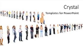  Presentation with groups - Audience pleasing PPT layouts consisting of lineup - isolated groups united company backdrop and a white colored foreground