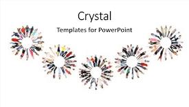  Presentation with educational teamwork - Colorful theme enhanced with lineup - many colleagues corporate teamwork backdrop and a white colored foreground