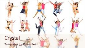  Presentation with united - Amazing presentation having lineup - people celebrating united colleagues backdrop and a lemonade colored foreground