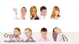  Presentation with diversity - Amazing PPT layouts having lineup - people diversity closeup concept backdrop and a lemonade colored foreground