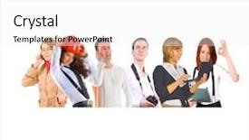  Presentation with together - Cool new presentation with lineup - team over white colleagues together backdrop and a white colored foreground