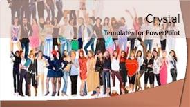  Presentation with stand - Audience pleasing theme consisting of lineup - team over white together we backdrop and a lemonade colored foreground