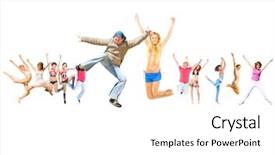  Presentation with victory team - PPT theme having lineup - winning idea team victory background and a  colored foreground