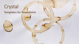  Presentation with tree rings section - Audience pleasing slide set consisting of linguer - background of coffee rings backdrop and a lemonade colored foreground