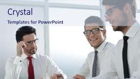  Presentation with how to link flipchart in - Amazing PPT theme having link at the working meeting backdrop and a sky blue colored foreground