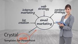  Presentation with computer vision and image processing - Cool new theme with linkedlist - composite image of smiling businesswoman backdrop and a light gray colored foreground