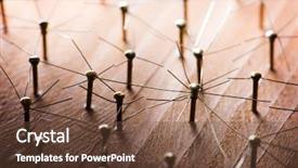  Presentation with human social - Beautiful PPT theme featuring linking entities broken relations backdrop and a tawny brown colored foreground