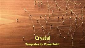  Presentation with internet communication - Beautiful presentation theme featuring linking entities large network network backdrop and a tawny brown colored foreground