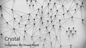  Presentation with internet communication - Beautiful slide deck featuring entities monotone flat lay network backdrop and a light gray colored foreground