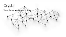 Presentation with internet communication - Amazing PPT theme having linking entities monotone network networking backdrop and a white colored foreground