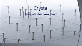  Presentation with silver abstract - Audience pleasing theme consisting of linking entities network networking social backdrop and a sky blue colored foreground