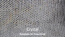  Presentation with knight - Cool new PPT theme with linking rings - antique knight metal sword protection backdrop and a gray colored foreground