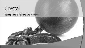  Presentation with ball bearing on a white - Colorful PPT theme enhanced with linking rings - ball and chain isolated backdrop and a light gray colored foreground