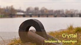  Presentation with black people trying to cross a broken bridge for peace - Theme consisting of linking rings - black mooring ring background and a tawny brown colored foreground