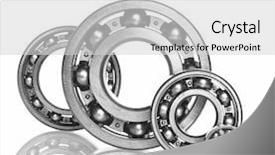  Presentation with industrial - Amazing presentation design having linking rings - metall ball bearings - industrial backdrop and a light gray colored foreground