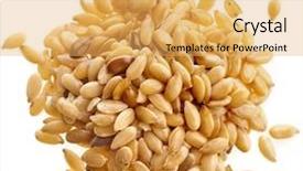  Presentation with close up fennel seed - Colorful presentation theme enhanced with medicine background image as dna backdrop and a seafoam green colored foreground.