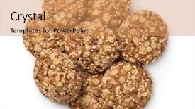  Presentation with water top view of amazon - Amazing slide deck having linseeds - top view of wholegrain biscuits backdrop and a coral colored foreground