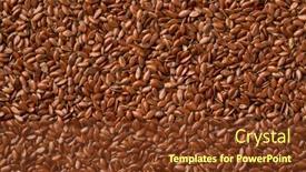  Presentation with frame - Amazing presentation design having linseeds-full-frame-close-up backdrop and a tawny brown colored foreground