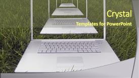  Presentation with linux - Presentation design enhanced with three candles and stones for spa session background and a tawny brown colored foreground