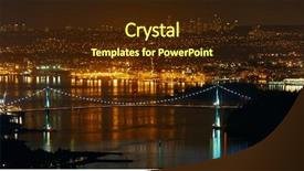  Presentation with vancouver city - Cool new presentation theme with lion gate - vancouver city mountain top night backdrop and a wine colored foreground