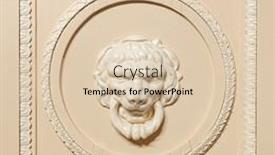  Presentation with lion - Audience pleasing PPT theme consisting of lion-head-antique-interior-wall backdrop and a lemonade colored foreground