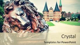  Presentation with lion - Cool new presentation theme with lion near holstein gate built backdrop and a lemonade colored foreground