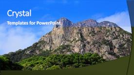  Presentation with hong kong - Audience pleasing presentation consisting of lion rock in hong kong backdrop and a cobalt blue colored foreground
