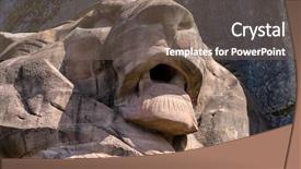  Presentation with lion - Theme with lion statue of the fortress background and a  colored foreground