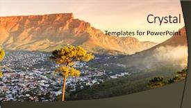  Presentation with lions - Theme enhanced with lions head in south africa background and a lemonade colored foreground