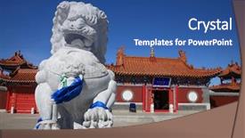  Presentation with lions - Cool new slides with lions standing on the threshold backdrop and a  colored foreground