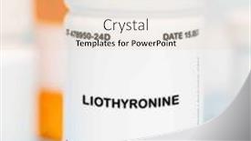  Presentation with gland - Theme featuring liothyronine-is-a-medication-used background and a lemonade colored foreground