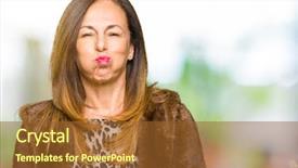  Presentation with elegant - Beautiful slide set featuring lip print - beautiful middle age elegant woman backdrop and a  colored foreground