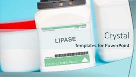  Presentation with dairy products - PPT theme enhanced with lipase-is-an-enzyme-used background and a sky blue colored foreground